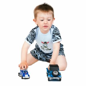 Shorts - Zebrapatroon - Katoen - Maat 116 (5-6 jaar) - Baby Kleding
