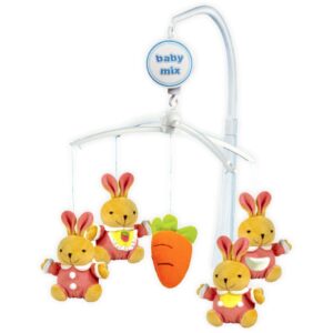 Pluche Konijntjes Muziekmobiel Schommelmobiel voor Baby