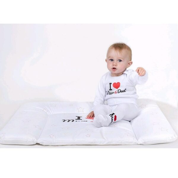 Baby romper - I ♥ Mum & Dad - 100% katoen - Maat 56 (0-3 maanden) - Afbeelding 3