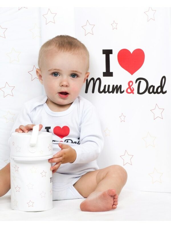 baby romper - I Love Mum and Dad - maat 74 (6-9 maanden) - Afbeelding 3