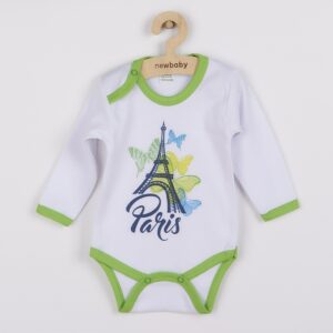 Baby Bodysuit - Langemouwen - Eiffeltoren - Maat 62 (3-6 maanden)