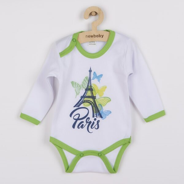 Baby Bodysuit - Langemouwen - Eiffeltoren - Maat 62 (3-6 maanden)