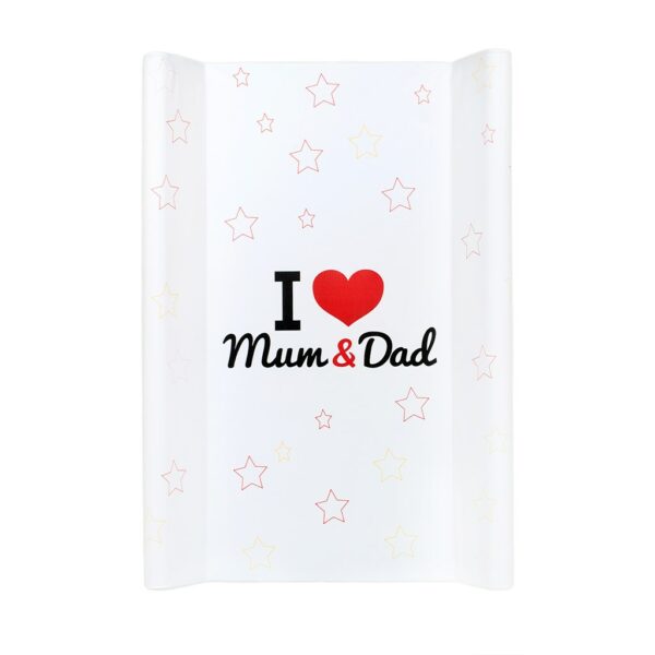 Aankleedkussen - 70x50cm - Waterproof - I Love Mum & Dad Design