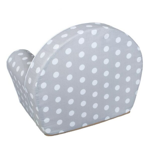 Kinderstoel - Grijs met Witte Stippen - Comfortabel - Afbeelding 2