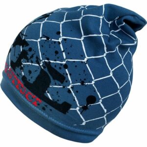 Muts - Blauw - Hekpatroon - 3-4 jaar (maat 104) - Baby cap