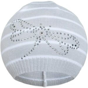 Muts - Gebreid - Katoen - Maat 86/92 - Libelle met rhinestones