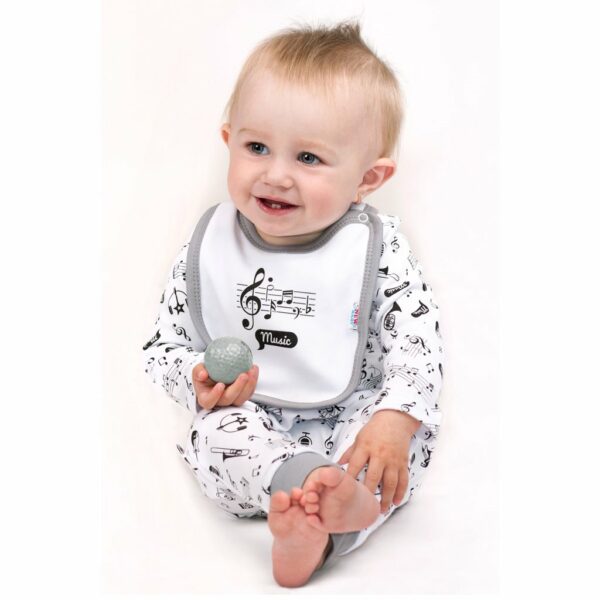 Babybroek - Muziekthema - 100% Katoen - Drukknopen - Maat 56 (0-3 maanden) - Afbeelding 2