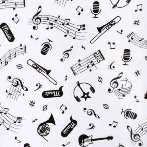 Baby Accessoires - Baby Muts - Muziek Thema - Katoen - Size 68 (4-6 maanden)