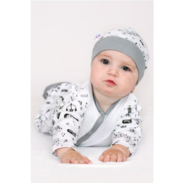 Babyvestje - 100% Katoen - 62 (3-6 maanden) - Muzikale Print - Afbeelding 4