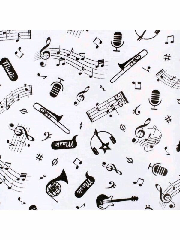 Baby Clothing - Baby cotton jumpsuit - Music thema - Maat 80 (9-12 maanden) - Afbeelding 2