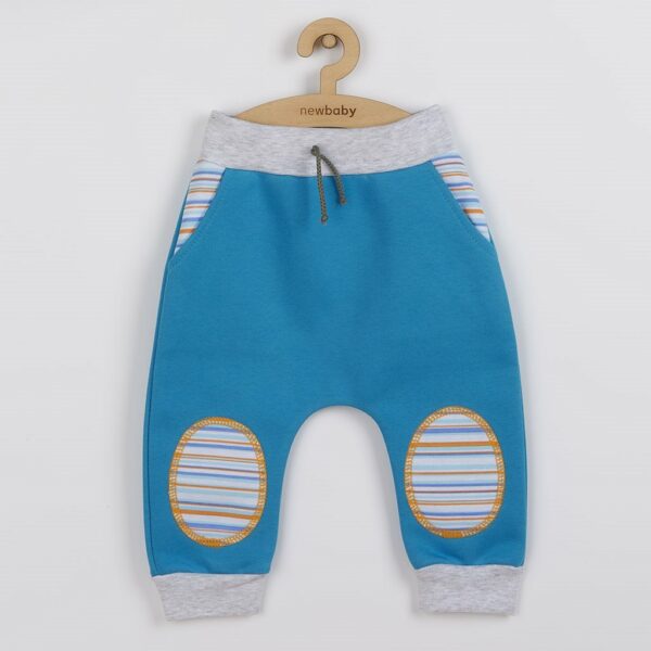 2-delige set - turquoise - maat 56 (0-3 maanden) - sweatshirt met rits - Afbeelding 3