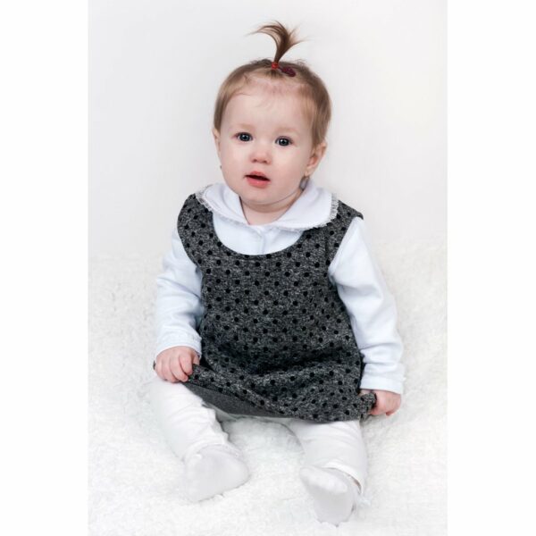Baby Winter Tunic - Mouwloos - Monitoren - Stippenprint - Afbeelding 2