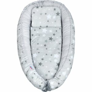 Luxe Babynestje - Wit en Grijs Sterren - Essentials
