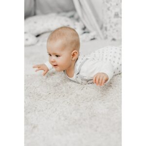 Baby romper - Grijs met sterren - Maat 74 (6-9 maanden)