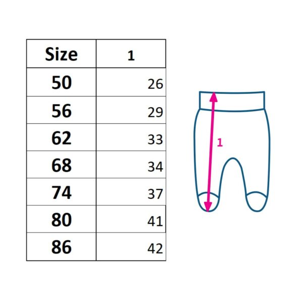 Baby kleding - Babybroek met voetjes - Monochrome sokken