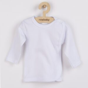 Babyshirt - Wit - Lange mouwen - Maat 50 - 100% katoen