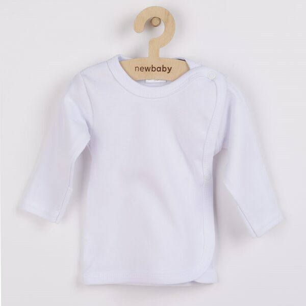 Babyshirt - Wit - Lange mouwen - Maat 50 - 100% katoen