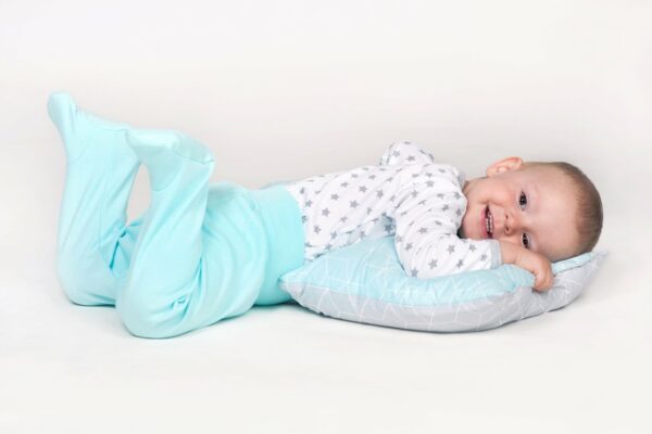 Baby bodysuit - Lange mouwen - Grijze sterretjes - Maat 86 (12-18m) - Afbeelding 2
