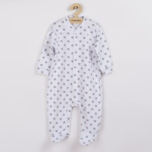 Baby Jumpsuit - Grijs - Sterren - Maat 68 (4-6 maanden)
