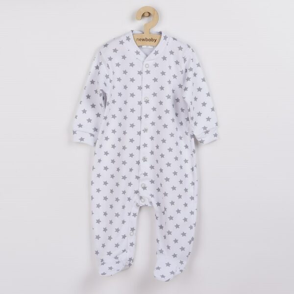 Baby Jumpsuit - Grijs - Sterren - Maat 68 (4-6 maanden)