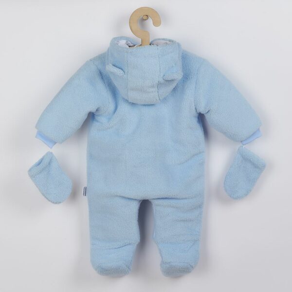 Jumpsuit - Lichtblauw - Teddybeer Motief - Fleece - Winterkleding