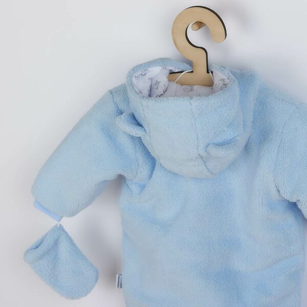 Jumpsuit - Lichtblauw - Teddybeer Motief - Fleece - Winterkleding - Afbeelding 2