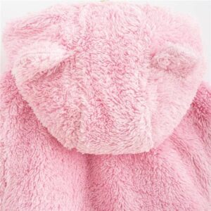 Winter jumpsuit - Nice Bear - roze - maat 74 - 6-9 maanden