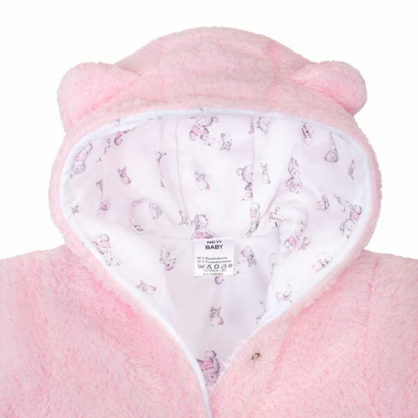Winter jumpsuit - Nice Bear - roze - maat 74 - 6-9 maanden - Afbeelding 3