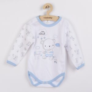 Babybody - Maat 50 - Blauw - Lange mouwen - Teddybeer - Baby kleding