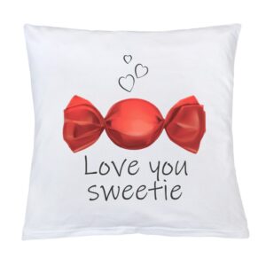 Kussen Love You Sweetie 40x40 cm van 100% katoen