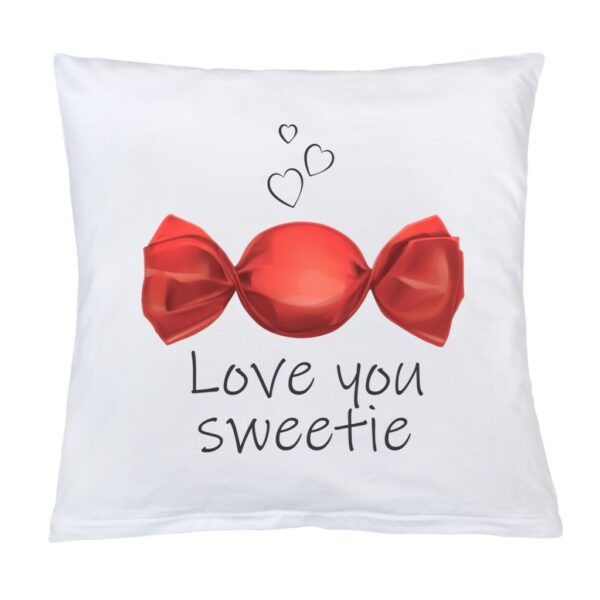 Kussen Love You Sweetie 40x40 cm van 100% katoen