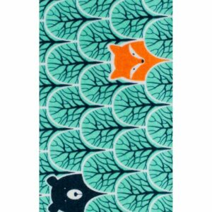 Flanellen luiers - 100% katoen - Turquoise dieren