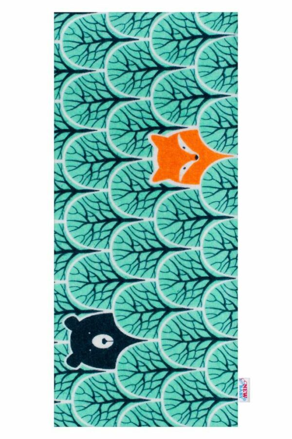 Flanellen luiers - 100% katoen - Turquoise dieren