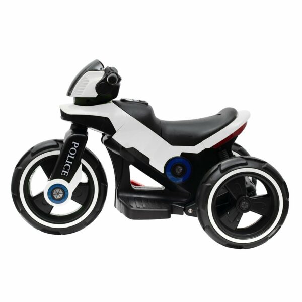 speelgoed motorfiets - politie - 3-wieler - zwart-wit
