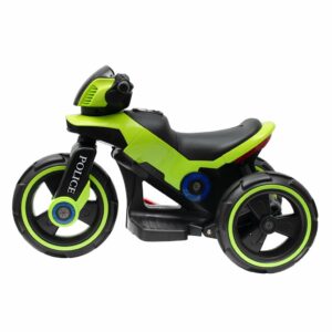 Elektrische Politie Motorfiets Groen - Stabiele Wielen