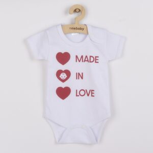 Baby romper - MADE IN LOVE - maat 68 (4-6 maanden) - 100% katoen