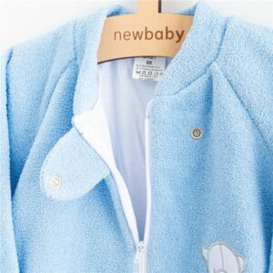 Slaapzak - Lichtblauw - Teddybeer - Fleece - Maat 86 (12-18 maanden)