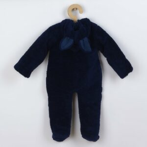 Babypyjama - Donkerblauw - Pinguïnapplicatie - Maat 68 (4-6 maanden)