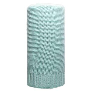 Bamboe gebreide babydeken - Mintgroen - 100x80 cm