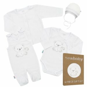 Babycadeauset - Maat 50 - Katoen - Teddybeer Illustratie