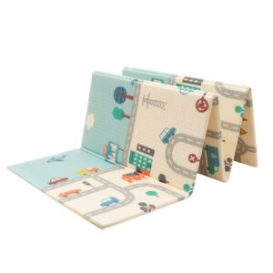Opvouwbare speelmat - Vrolijk design - Draagbaar