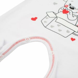 Baby onesie - White - Mouse illustratie - Maat 86 (12-18 maanden)