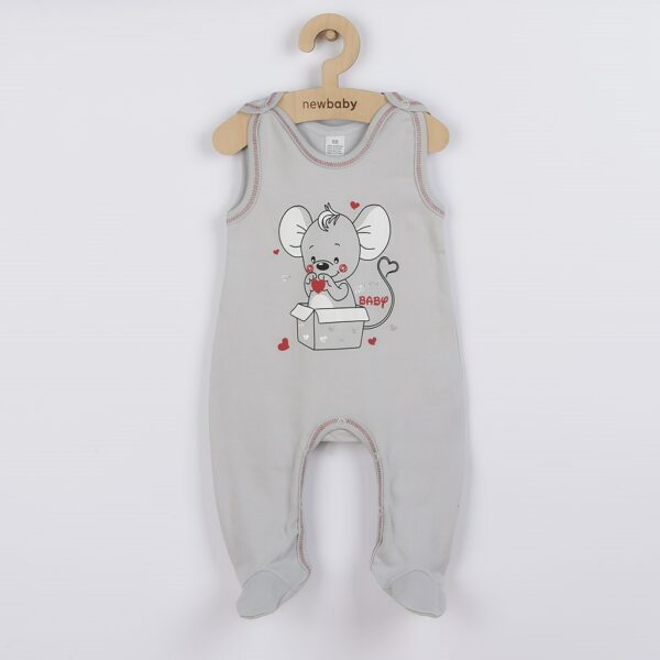 Babykleding - 2-delige set - Grijze vest en romper - Maat 86 (12-18 maanden)
