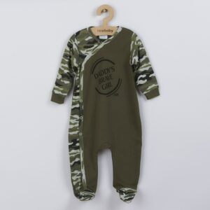 Baby Jumpsuit - 100% Katoen - Camouflageprint - Drukknopen