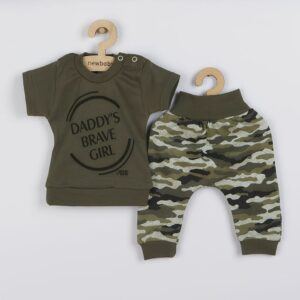 Babyset - 2-delig - T-shirt met tekst "Daddy's Brave Girl"