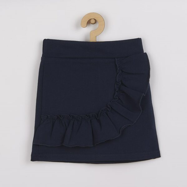 Baby T-shirt met rok - lichtblauw T-shirt - donkerblauwe rok - Afbeelding 2