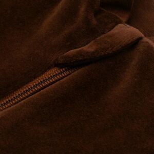 sweatshirt - donkerbruin - maat 92 (18-24 maanden) - fluweelachtige stof