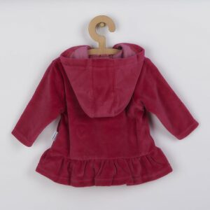 Vest met Capuchon - Donkerrood - Maat 62 (3-6 maanden)