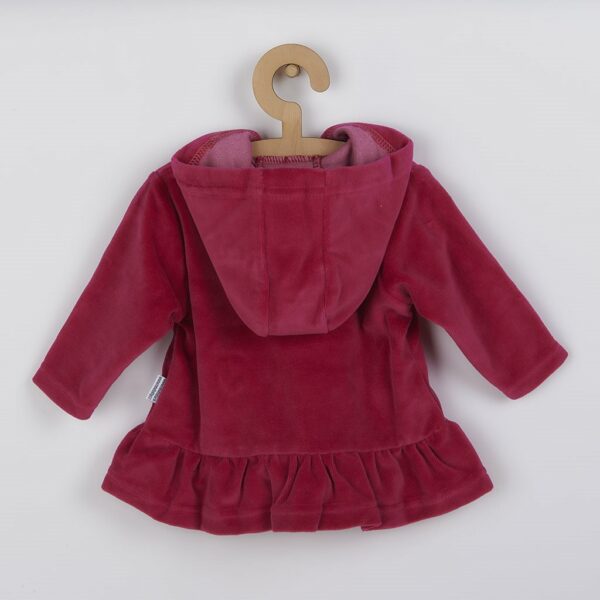 Vest met Capuchon - Donkerrood - Maat 62 (3-6 maanden)