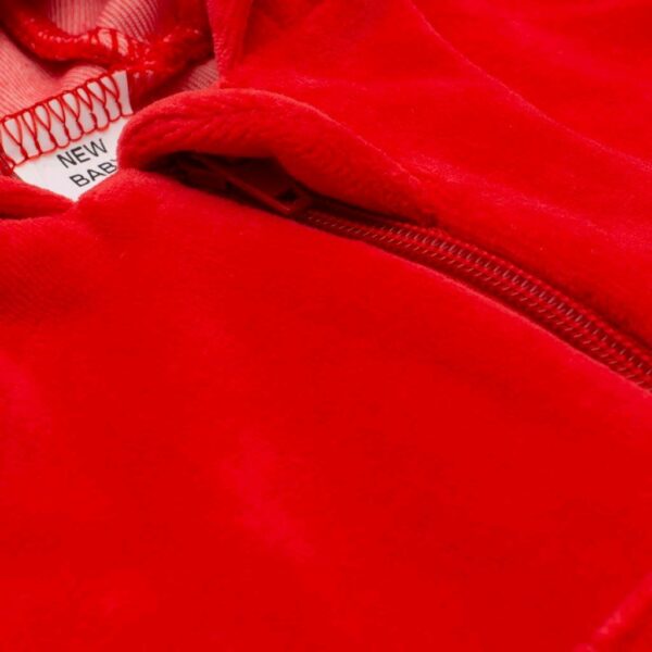 Babyjasje - Rood - Capuchon - Maat 80 (9-12 maanden) - Hoodie - Afbeelding 3